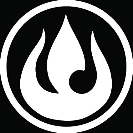 Amazon.com: ANGDEST FIRE Nation Emblem (White) (Set of 2.