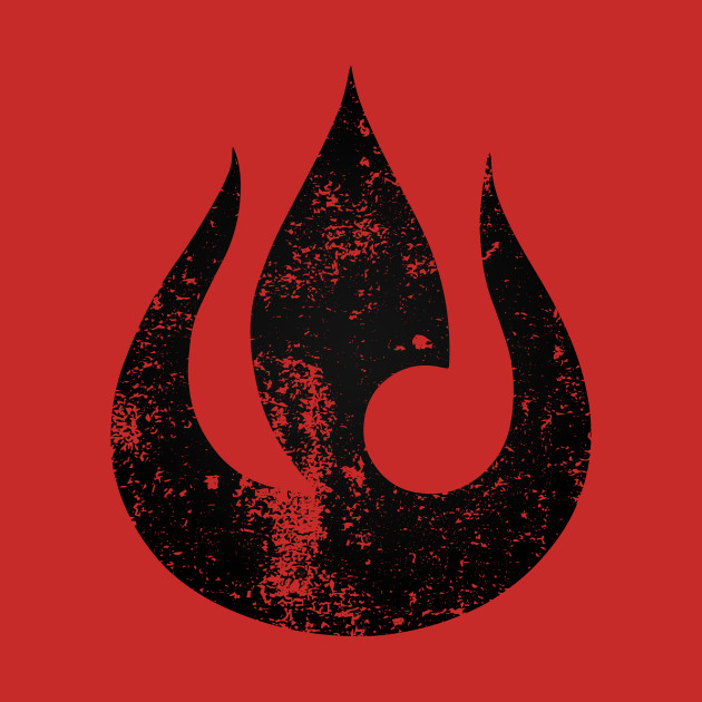 Fire Nation Logo · Distressed.