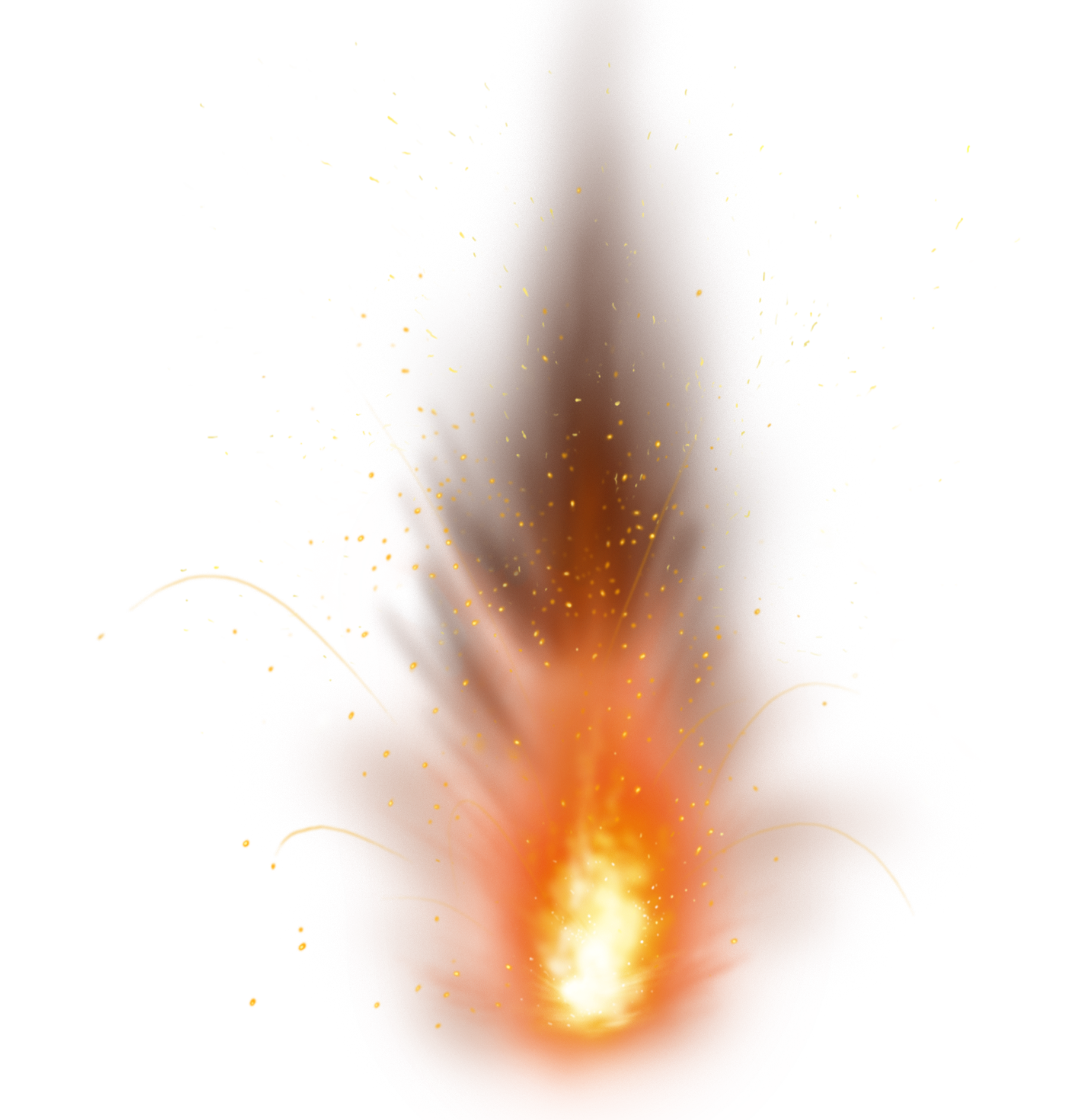 Firefox and Sparks PNG Picture.