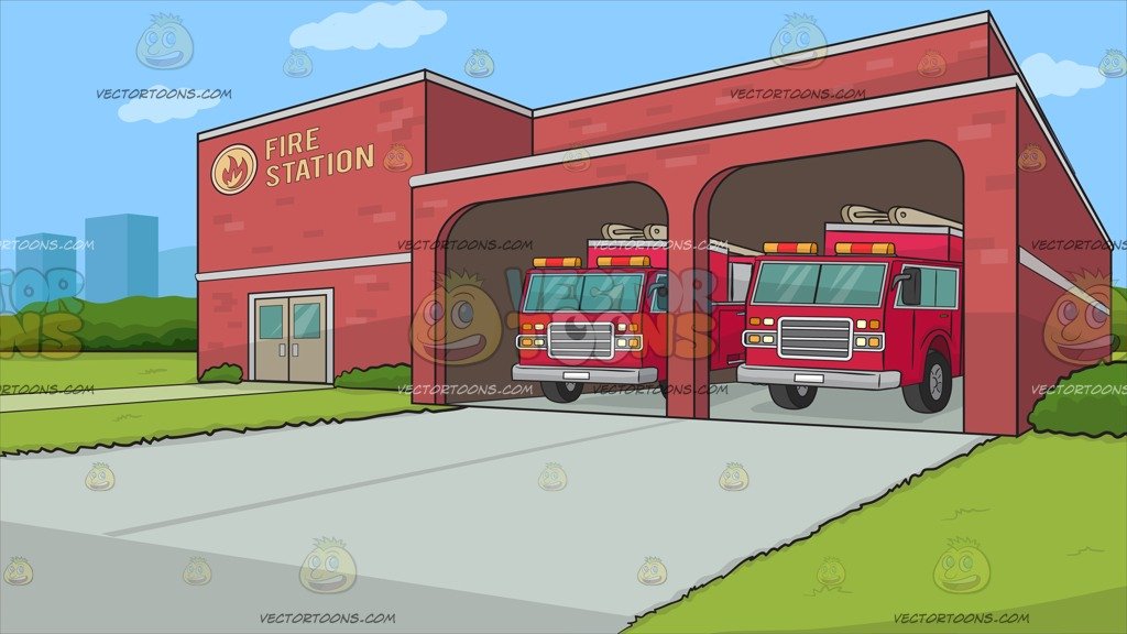 A Fire Station Background.