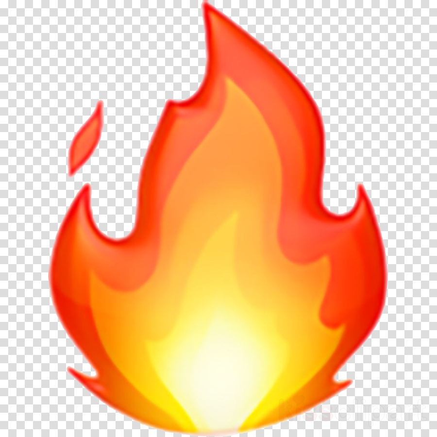 Emoji Fire clipart.