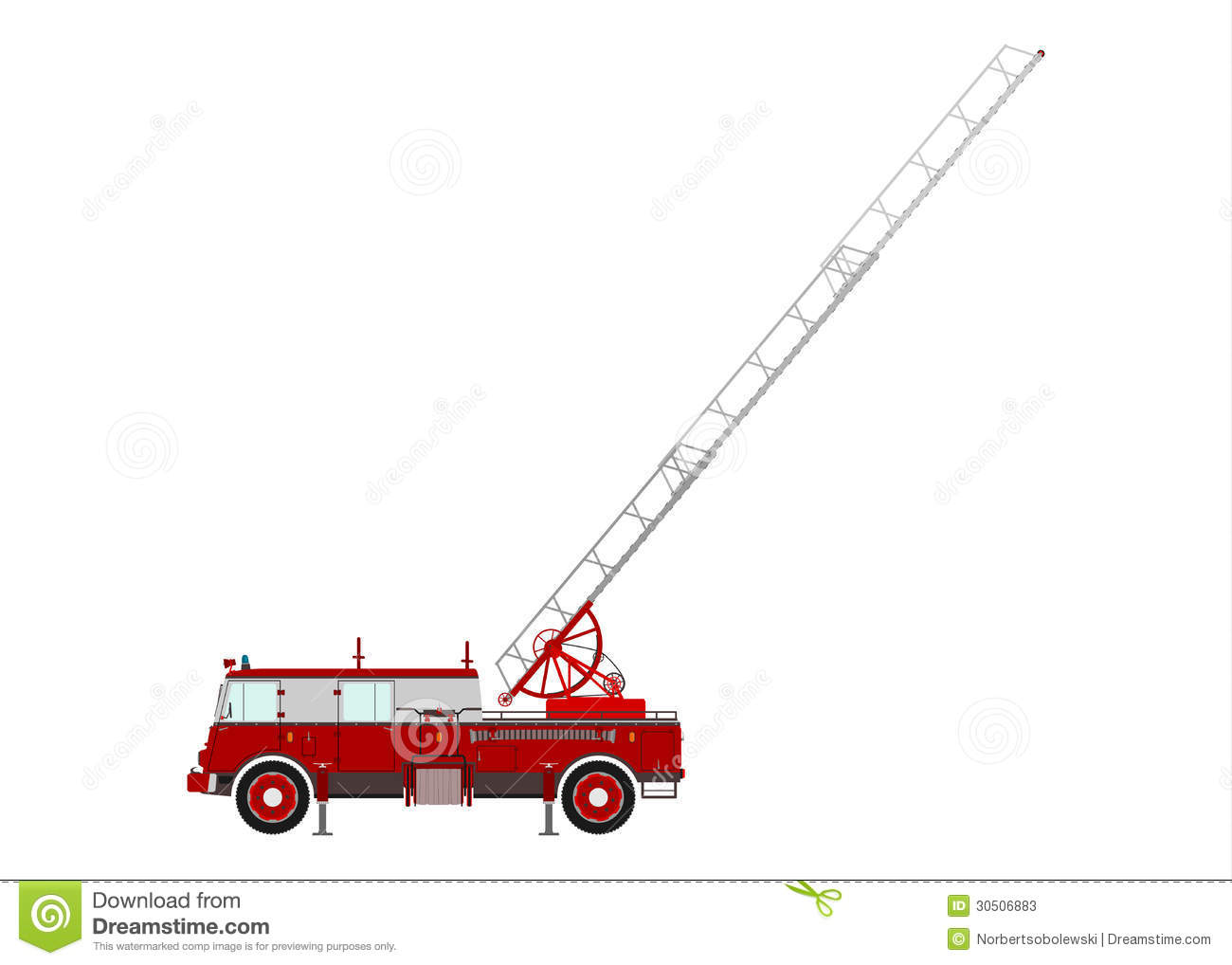 1484 Fire Truck free clipart.