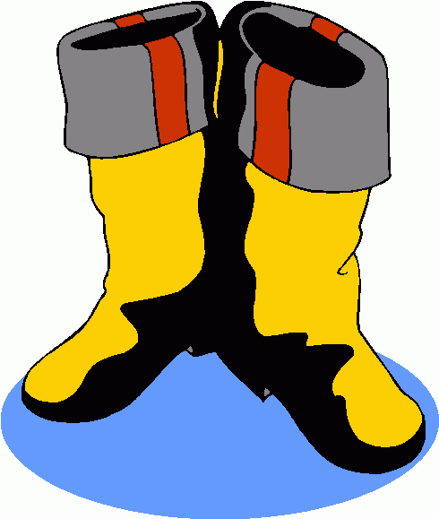 Firefighter Boots Clipart.