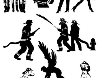 Download firefighter silhouette vector clipart free 20 free ...