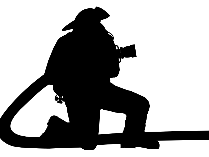 Download firefighter silhouette vector clipart free - Clipground