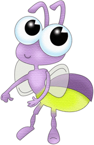Animated Fireflies Clipart.