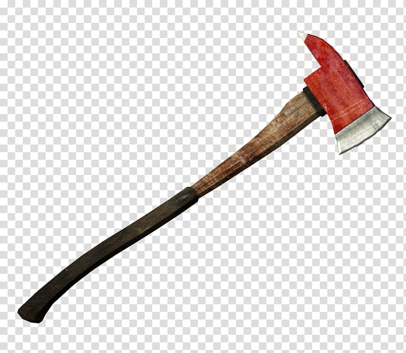 Fireman axe , red axe transparent background PNG clipart.