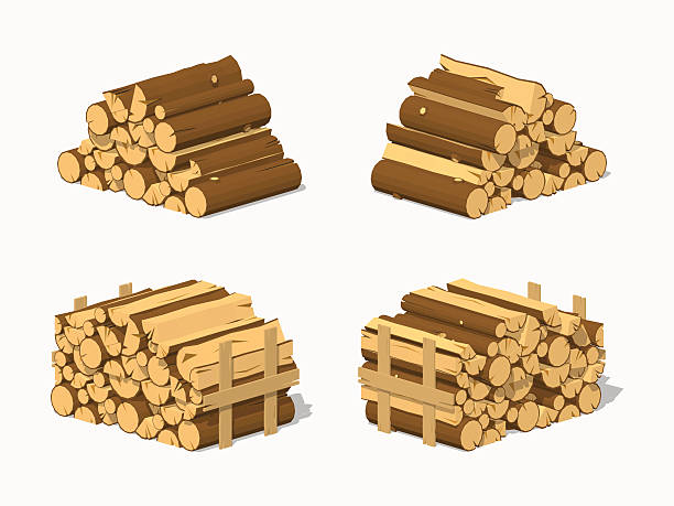 Best Firewood Pile Illustrations, Royalty.