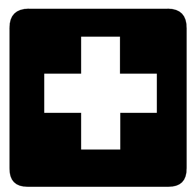 First aid vector symbol.