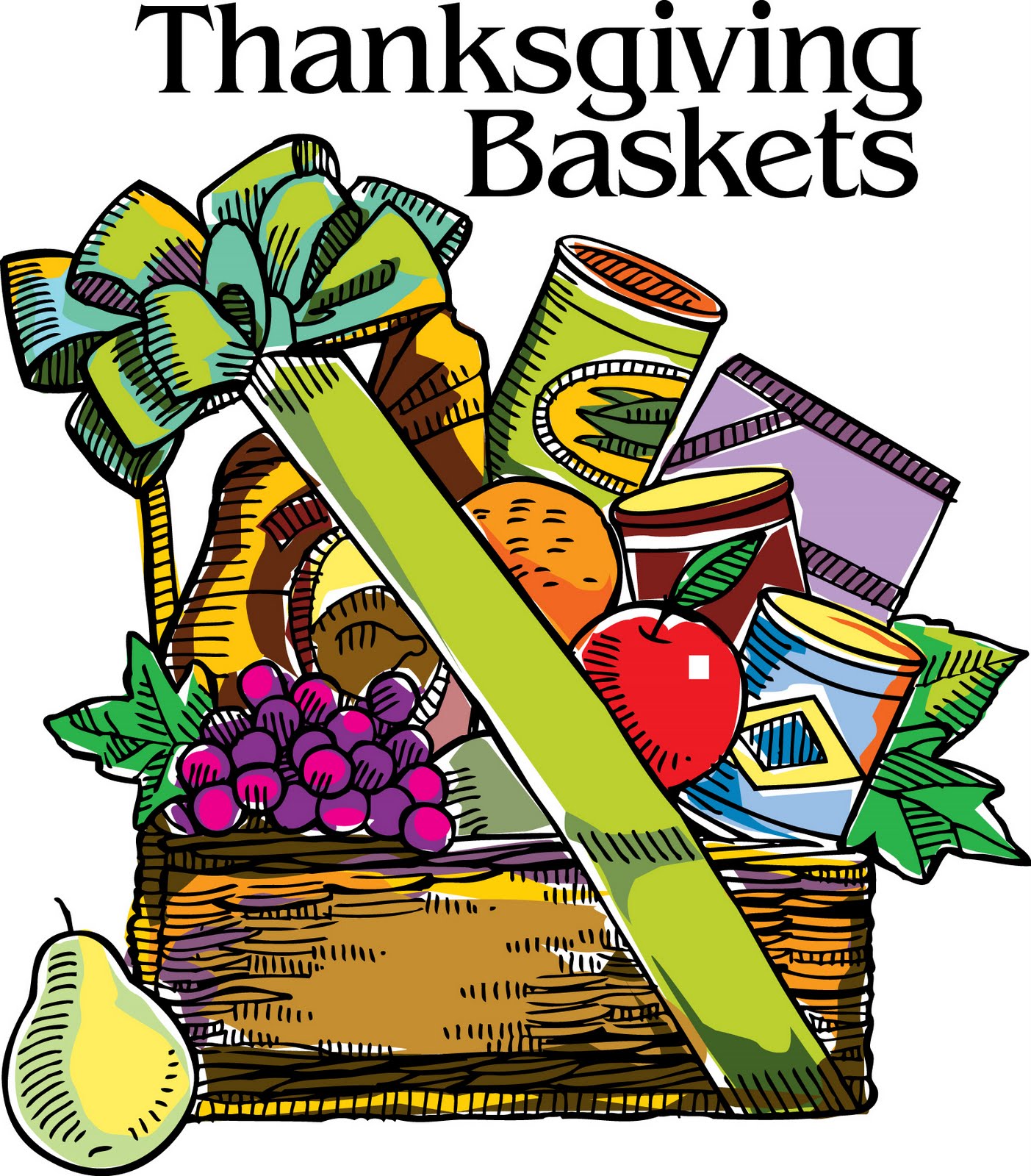Thanksgiving food drive clipart.