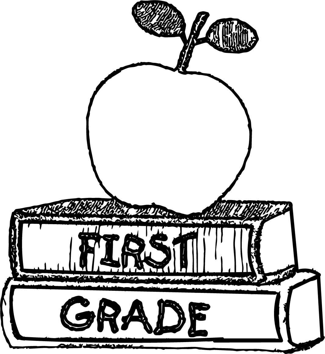 First Grade Clipart Black And White.