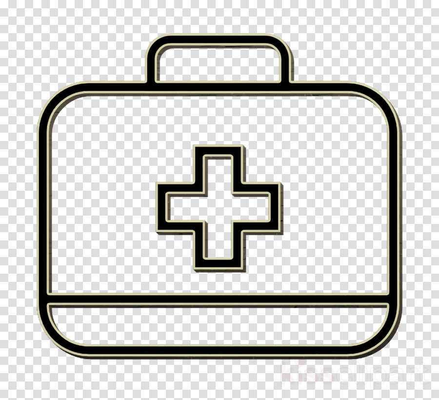 bag icon first aid icon medical bag icon clipart.