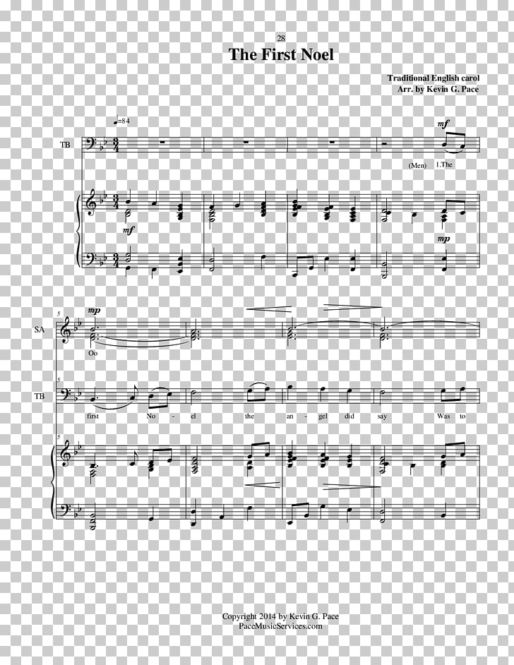 Sheet Music The First Noel Pachelbel\'s Canon Piano, sheet.