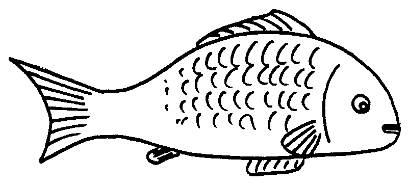 250 Fish Black And White free clipart.
