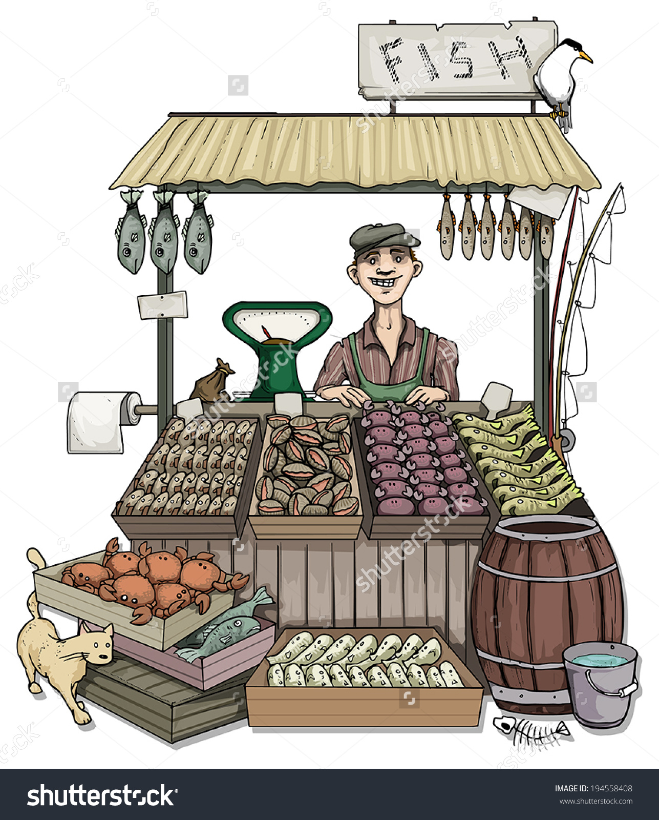 Download Fish market clipart 20 free Cliparts | Download images on ...