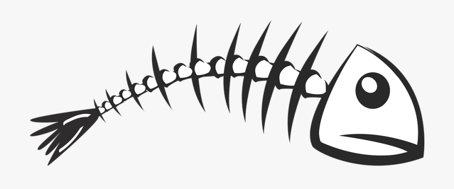 fish skeleton clipart black and white 10 free Cliparts 