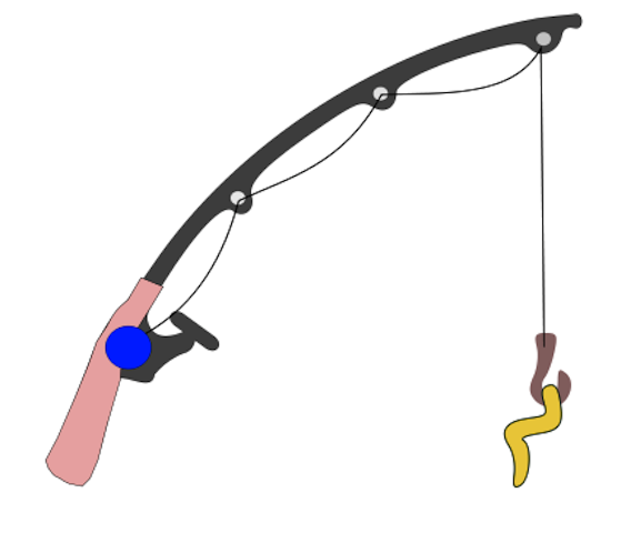 Fishing Hook Worm With Clipart.
