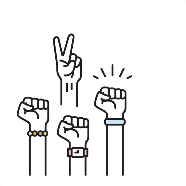 Best Fist Pump Illustrations, Royalty.