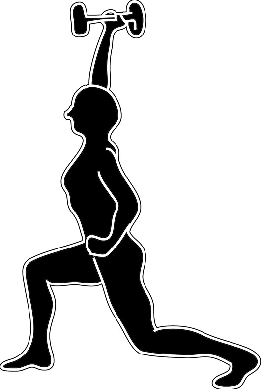 Fitness Silhouette Clipart#2083513.