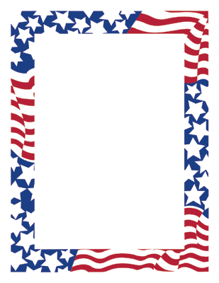 Stars and Stripes Flag Design Specialty Paper.