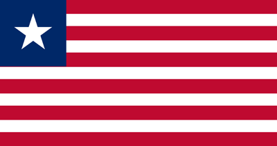 Liberia flag clipart.