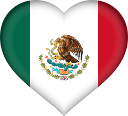 Mexico flag clipart.