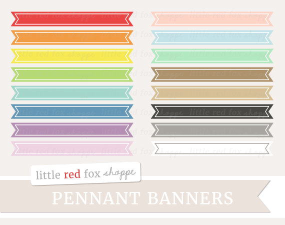 Border Pennant Banners Clipart Flag Label Clip Art Frame Cute.