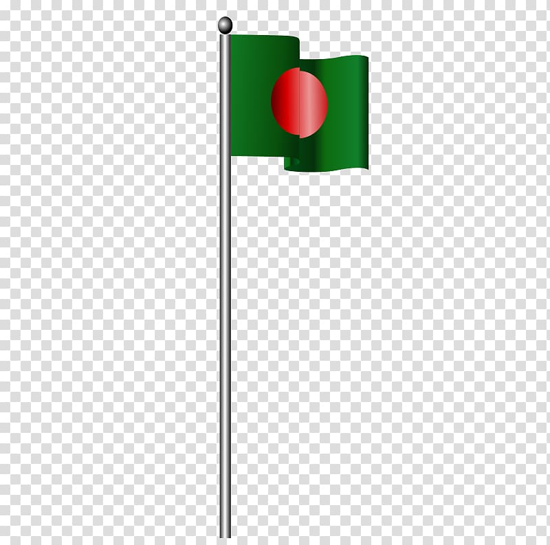 Flag of Bangladesh Flagpole , Flag transparent background.