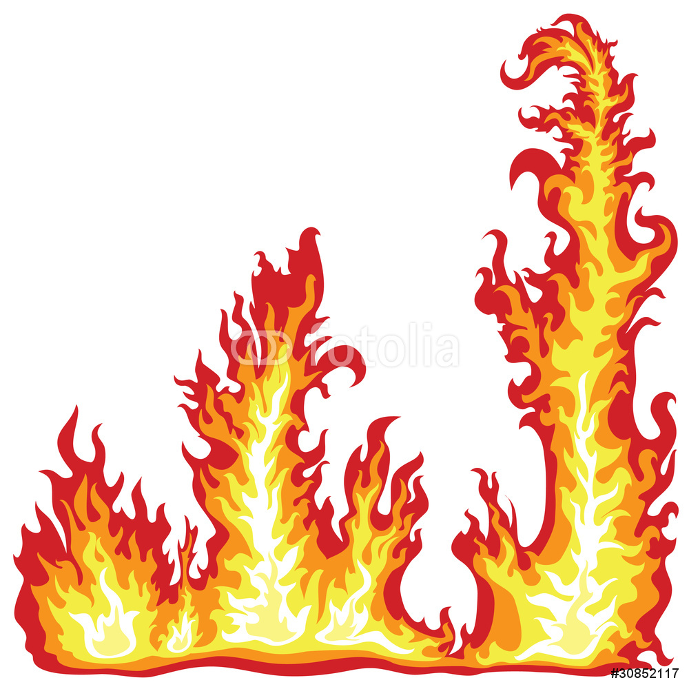 Frame Of The Fire Flame Wall Sticker.