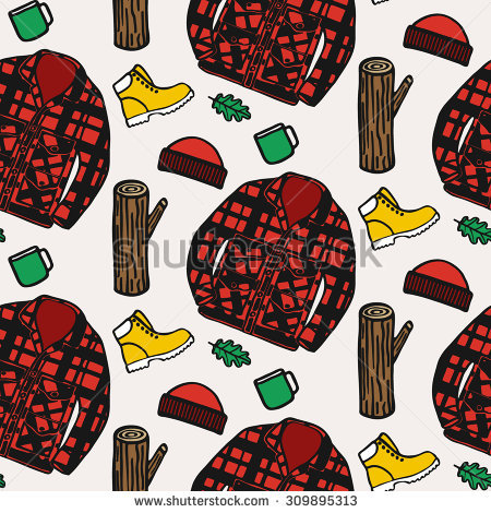 flannel shirt vector