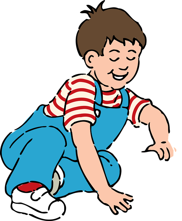 Free vector graphic: Boy, Sit, Play, Shirt Striped.