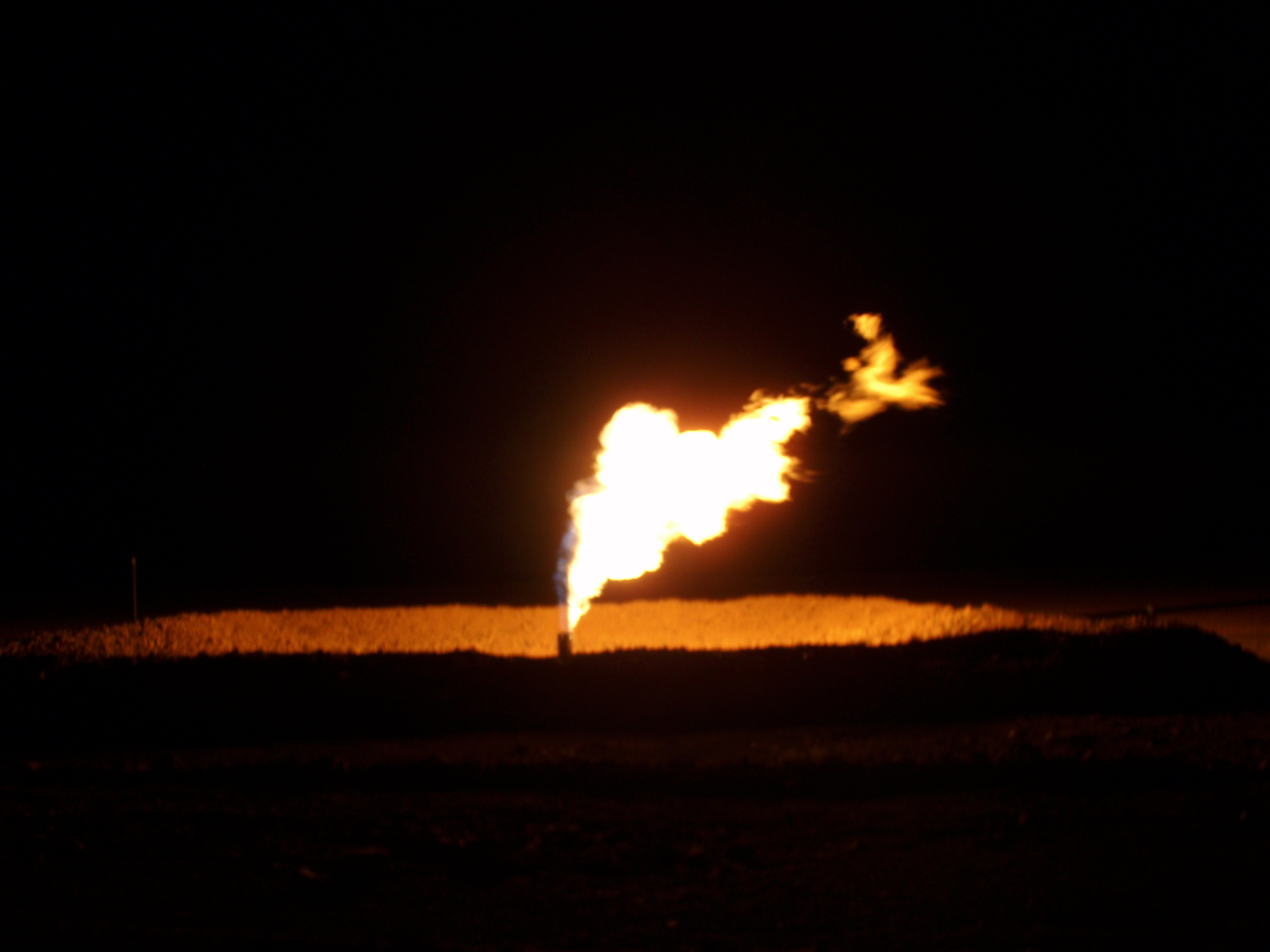 Gas flare.