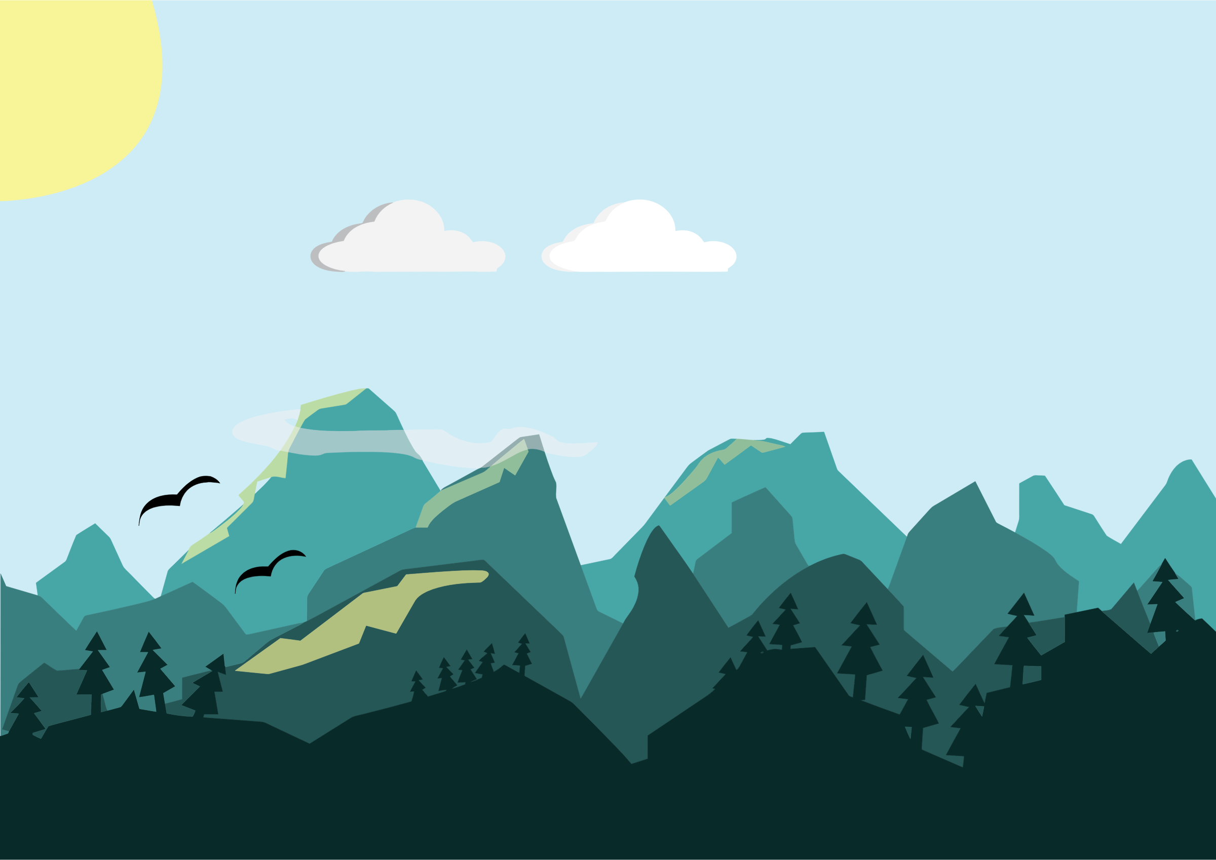 Free Free 84 Mountain Svg Drawing SVG PNG EPS DXF File