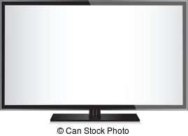 flat screen tv clipart