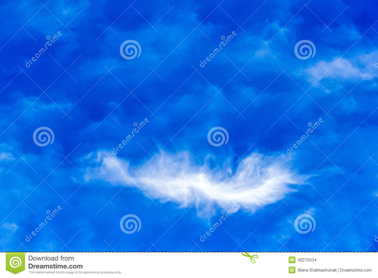 Fleecy Cloud Stock Photo. Fleecy Cloud Stock Photo.