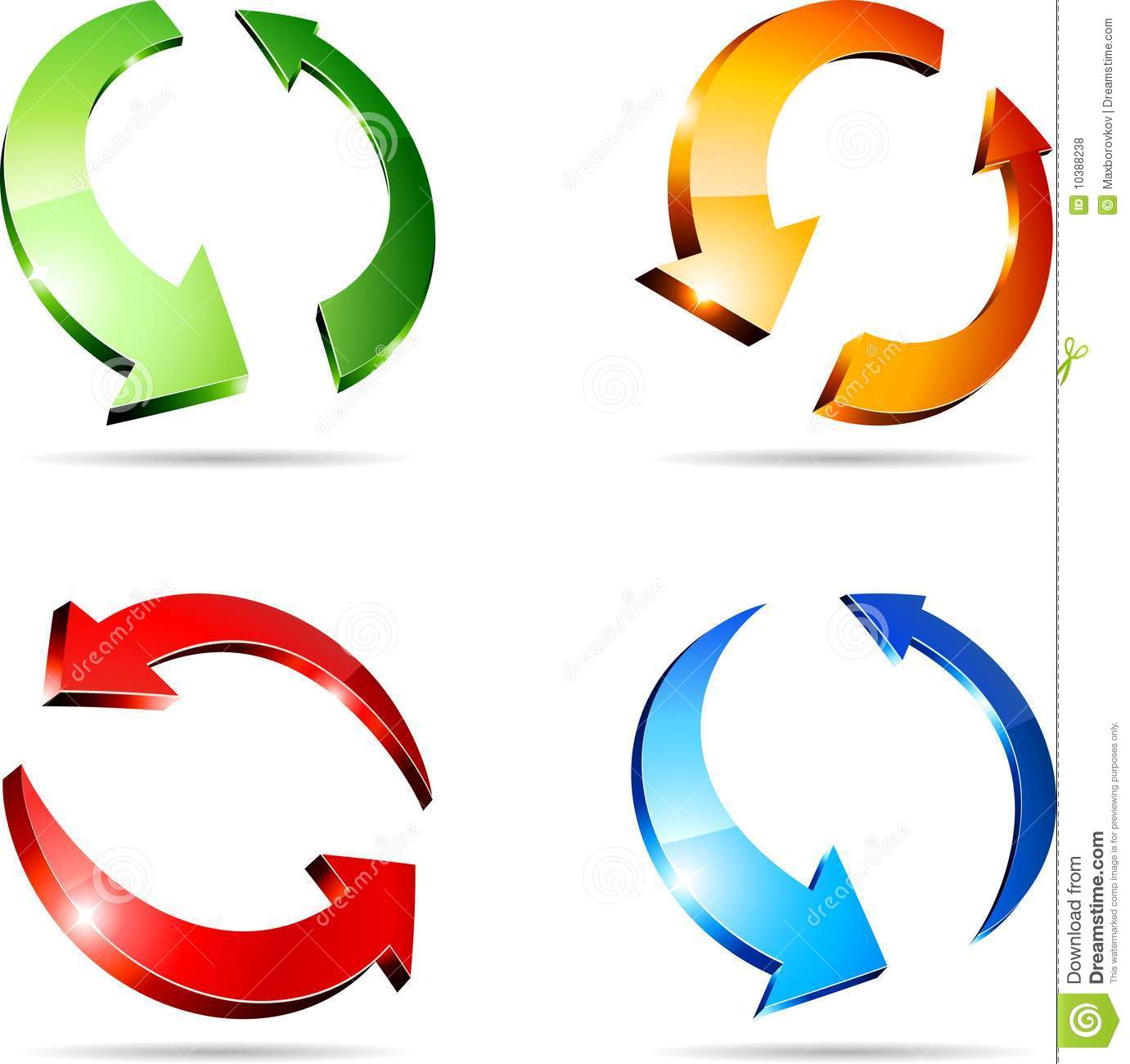 3d Arrows. Royalty Free Stock Photos. 3d Arrows. Royalty Free Stock Photos.