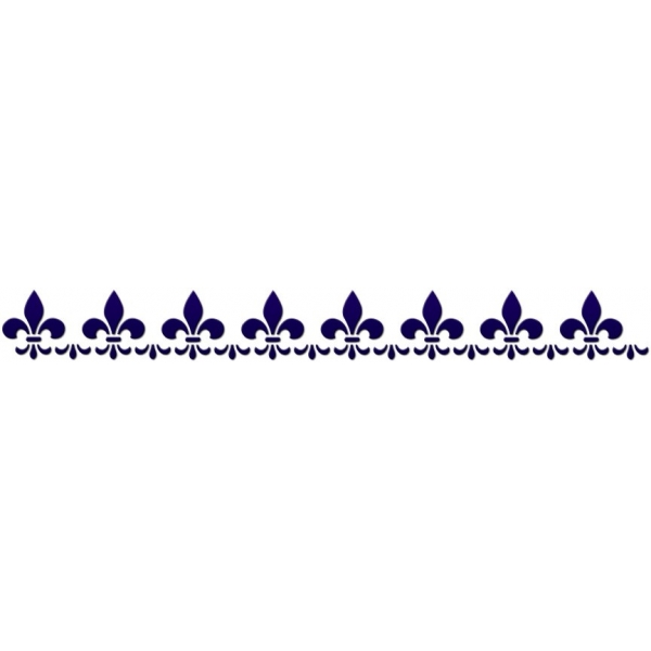 Fleur de Lis Step Border.