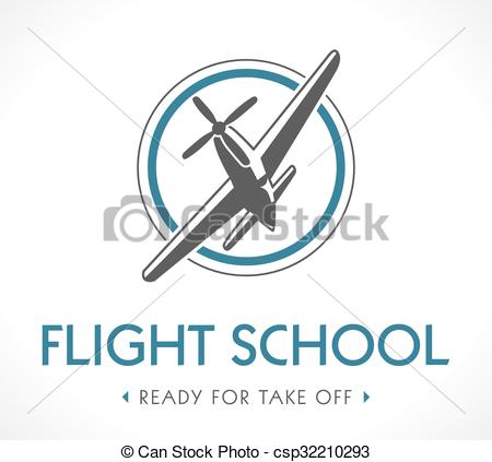 EPS Vectors of Flight school logo csp32210293.