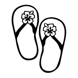 flip flop black and white clipart 10 free Cliparts | Download images on ...