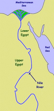 The nile river clipart map.