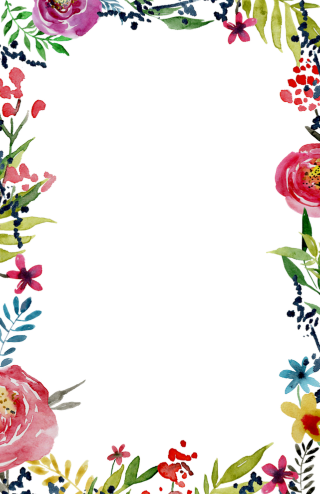 Flower Border Design clipart.