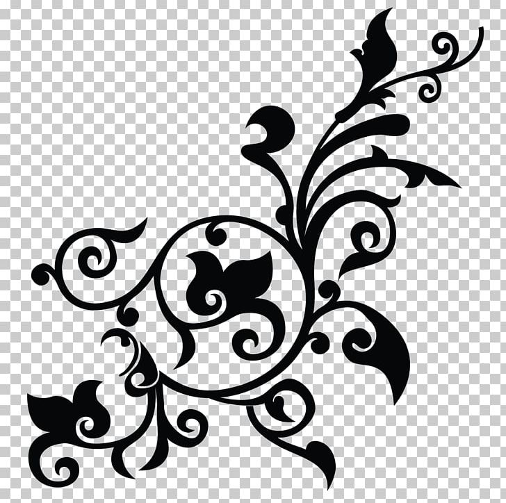 Flower Pattern PNG, Clipart, Artwork, Black, Black And White.