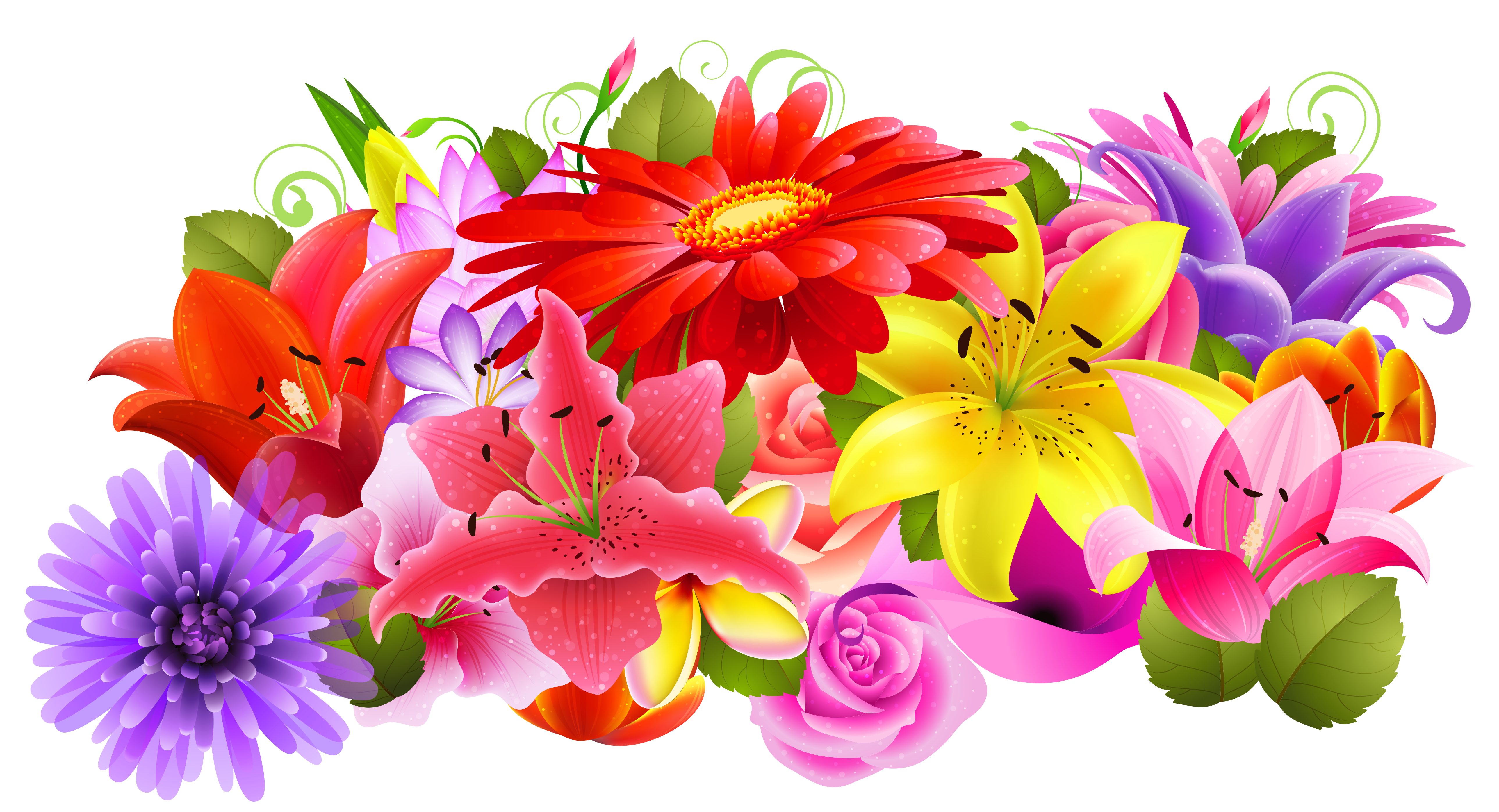 Floral Decor PNG Clipart.
