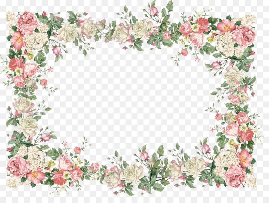 Vintage Floral Frame clipart.