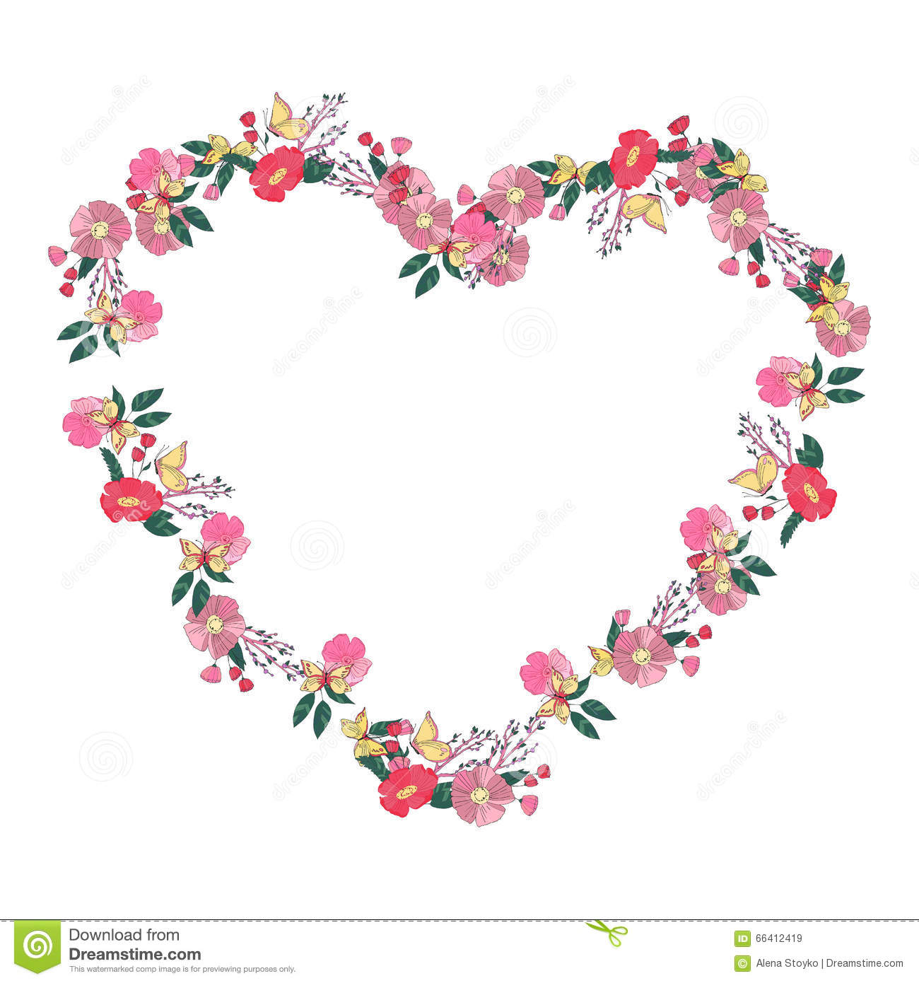 Download floral heart wreath clipart 10 free Cliparts | Download images on Clipground 2021