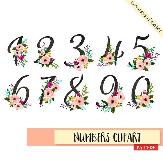 floral numbers clipart 20 free cliparts download images on clipground