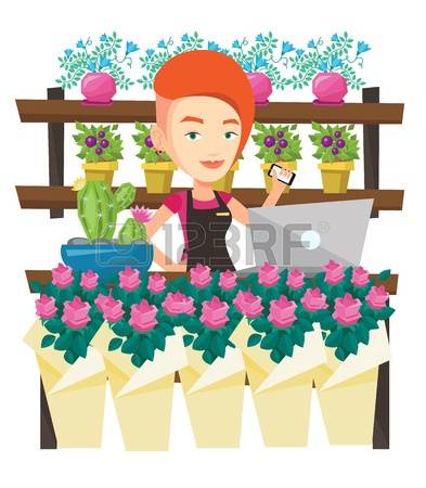 315 Florist At Work Stock Illustrations, Cliparts And Royalty Free.