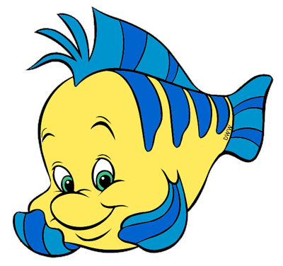 Disney Flounder Clip Art Images.