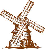 Rice mill clipart.