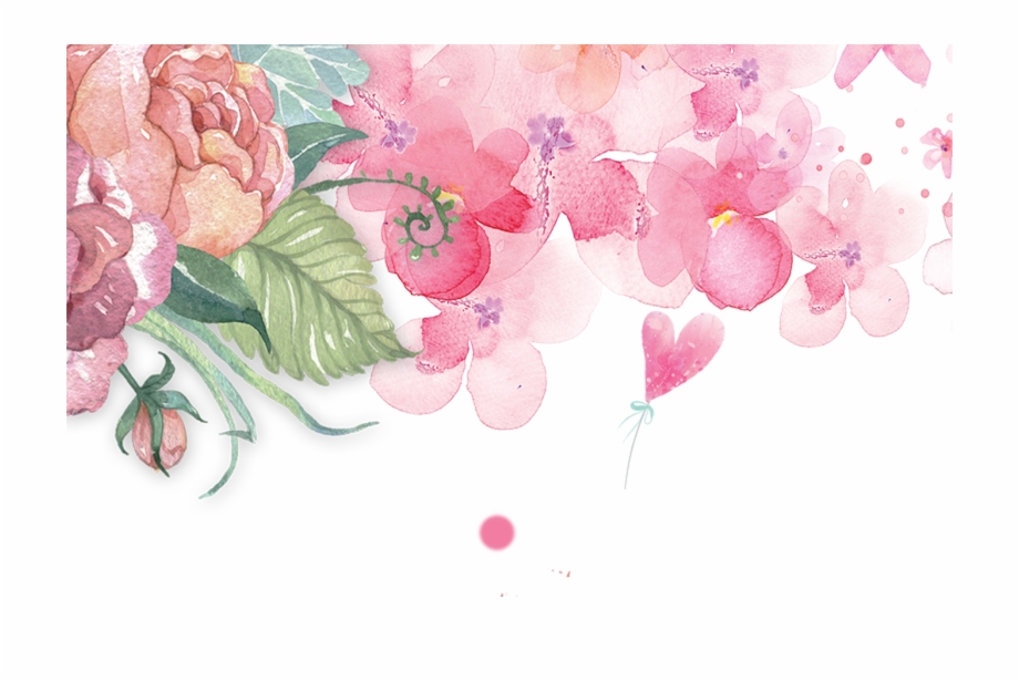 Watercolor Flower Background Png, Transparent Png (1368008 ).